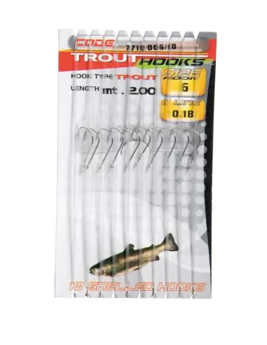 Ami legati Trout Hooks 10 pz Ami legati Lineaeffe
