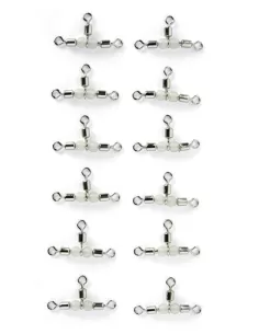 Triple Rolling With Beads 12 Pieces 