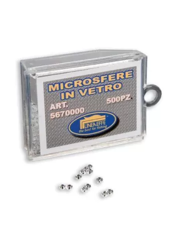 Microsfere in vetro 500 pezzi 0.8 mm Minuteria Lineaeffe