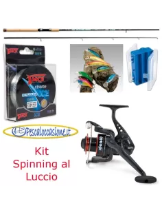 Kit completo per lo spinning al luccio o al boccalone Kit da pesca Lineaeffe