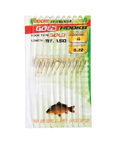 Ami legati Dorati Gold Hooks 10 pz Minuteria Lineaeffe