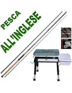 Combo canna inglese e panchetto Kit da pesca Lineaeffe