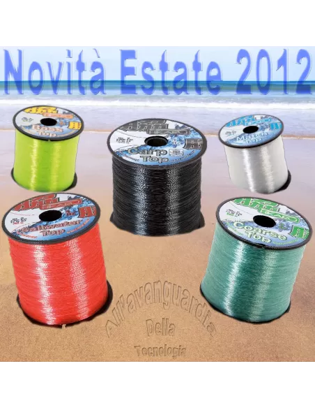 stock top line - 5 Bobine Fili da pesca Lineaeffe