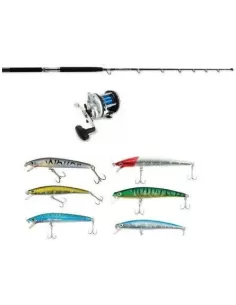 Combo traina con artificiali Kit da pesca Lineaeffe