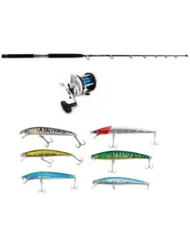 Combo traina con artificiali Kit da pesca Lineaeffe