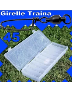 Kit 100 girelle traina a barilotto con moschettone Kit da pesca SureCatch