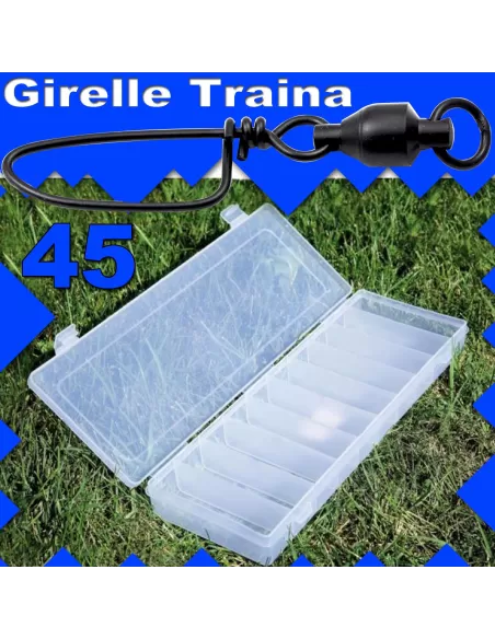 Kit 100 girelle traina a barilotto con moschettone Kit da pesca SureCatch