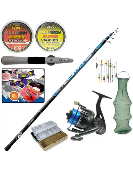 Kit Pesca Bolognese Pronto per la Pesca in Mare e Lago Kit da pesca Sele