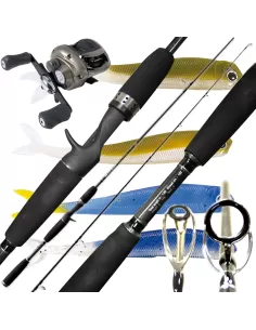 Kit completo baitcasting Kit da pesca Take