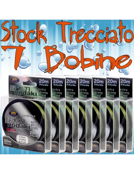 Stock - 7 bobine trecciato per terminali Trecciati Lineaeffe