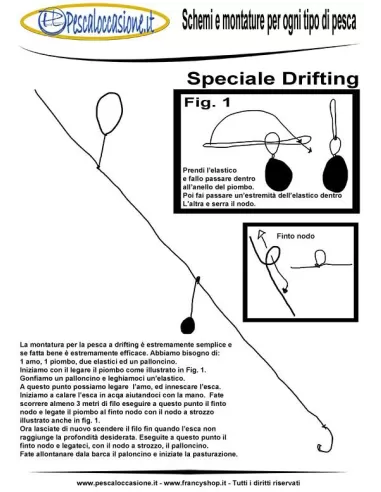 Montatura pesca a drifting Lenze pronte Altro