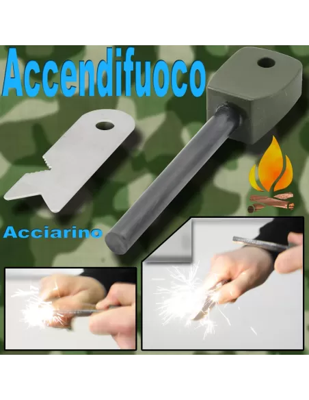 Pietra focaia acciarino Kit da pesca Zepre