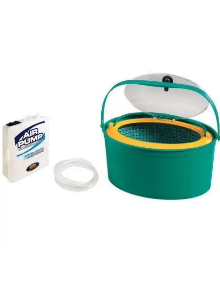 Secchio portavivo e ossigenatore Porta pesci Lineaeffe