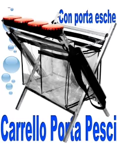 Cavalletto porta pesci porta esche trota lago Accessori da pesca Kolpo
