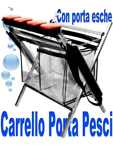Cavalletto porta pesci porta esche trota lago Accessori da pesca Kolpo