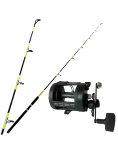 Combo per la Pesca a Traina Sottocosta Canna e Mulinello Kit da pesca All Fishing