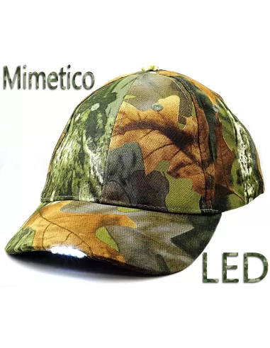 Berretto con visiera e LED Caccia
