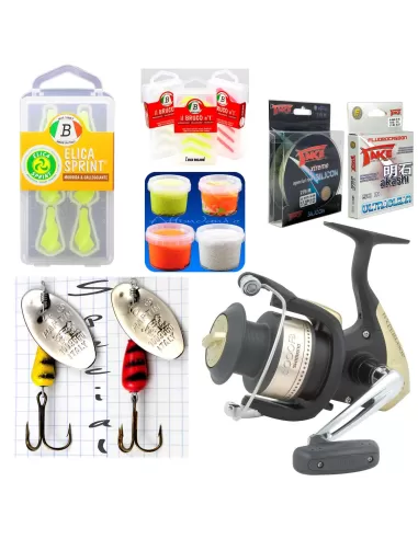 Kit spinning trota boccalone e luccio Kit da pesca Shimano
