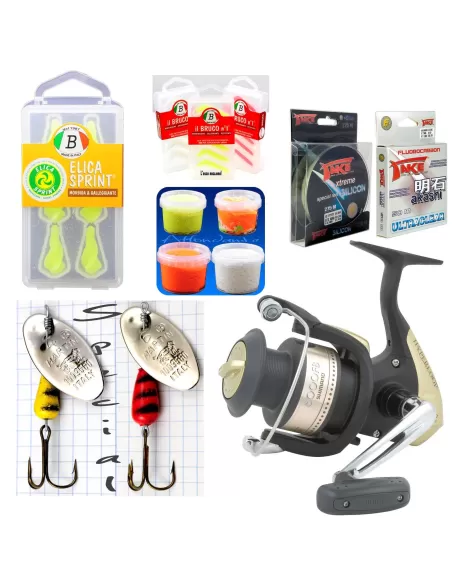 Kit spinning trout boccalone and Pike