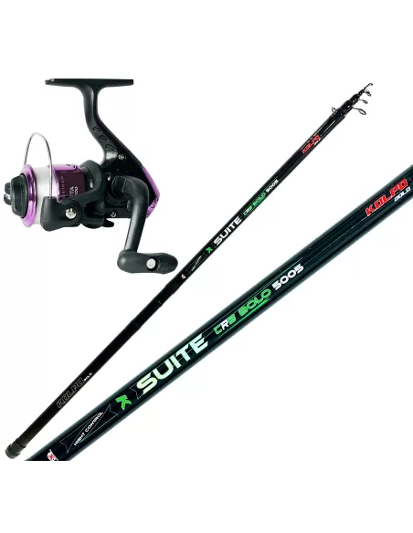 Combo Bolognese Suite Bolo 3 mt Mulinello Vogue con Filo Kit da pesca Kolpo
