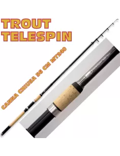 Trout Fishing Rod Telespin Travel Spinning 