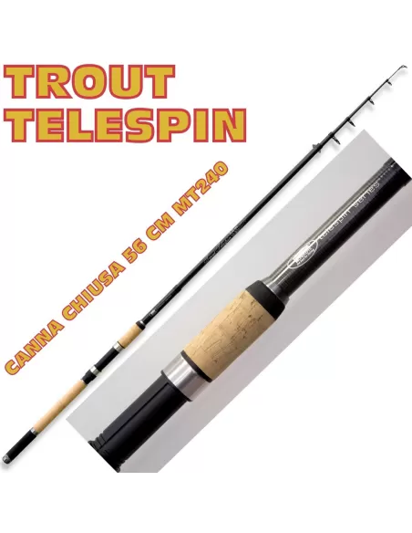 Canna da pesca Trout Telespin Travel Spinning Canne da pesca Lineaeffe
