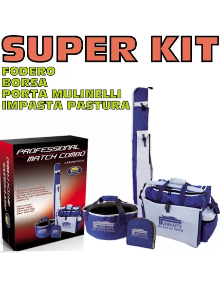 Kit fodero, portanassa porta mulinelli e secchio Kit da pesca Lineaeffe