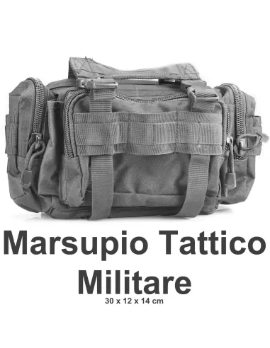 Marsupio militare Nero con tasche Caccia Altro