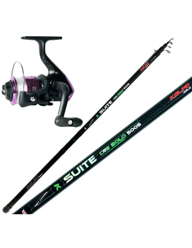 Combo Bolognese Suite Bolo 4 mt Mulinello Vogue con Filo Kit da pesca Kolpo