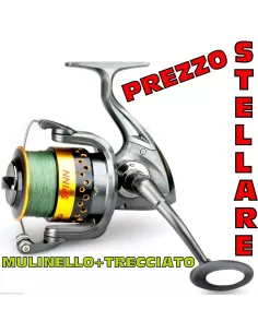 Mulinello Braid Spin 8 Cuscinetti con Trecciato Mulinelli da Pesca Lineaeffe