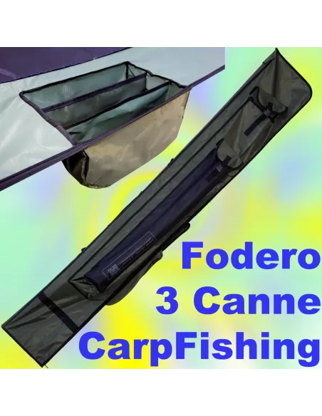 Fodero Carpfishing 3 canne Carpfishing Lineaeffe