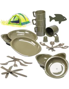 Complete cutlery and plates 