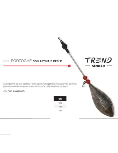 Piombo da surcasting portoghe con girella Piombi Surfcasting Trend Sinker