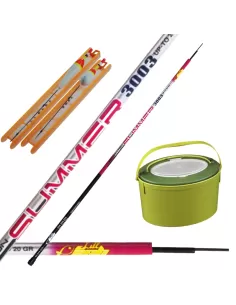 Combo Kit da Pesca Vivo Canna Lenze e Secchio Kit da pesca Sele