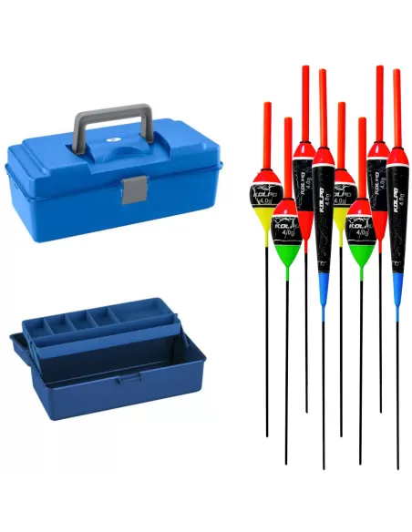 kit galleggianti con valigia Kit da pesca All Fishing