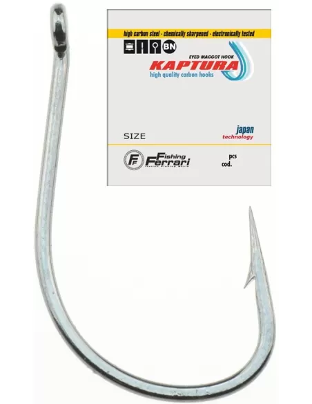Kaptura Ami con Occhiello Eyed Maggot Hook Ami sfusi Lineaeffe