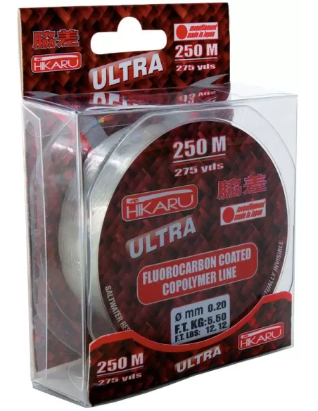 Hikaru Ultra fluorocarbon 250mt Fili da pesca Hikaru