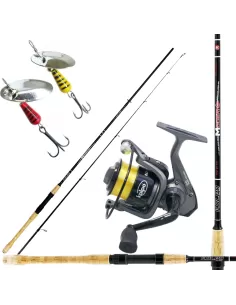Kit Spinning Trota Canna Mulinello Filo e Rotanti da Pesca Kit da pesca Kolpo