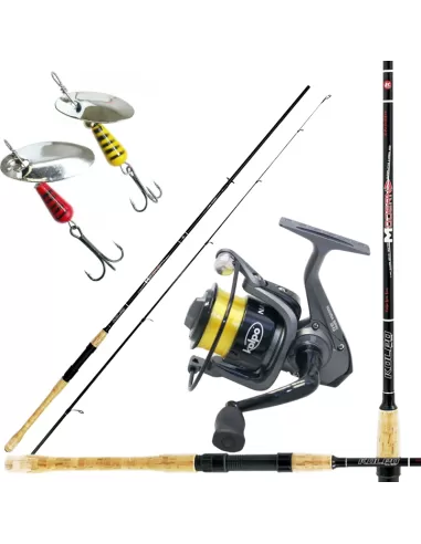 Kit Spinning Trota Canna Mulinello Filo e Rotanti da Pesca Kit da pesca Kolpo
