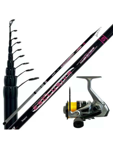 Kit Pesca Bolognese Canna 5 mt in Carbonio Mulinello Fa 3bb Kit da pesca Kolpo