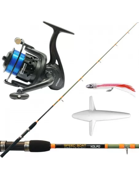 Combo monoboat silk trainetta bolentino fondo Kit da pesca Kolpo