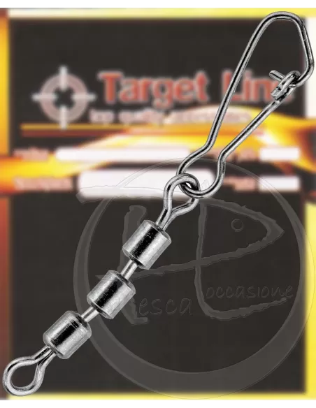 Girella rolling tripla con moschettone 12 pz Minuteria Lineaeffe