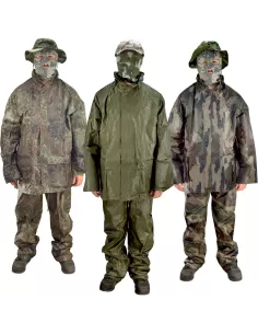 Completo Antipioggia Impermeabile Verde Mimetico Pioggia Kolpo