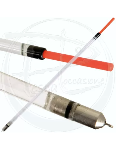 Galleggiante inglese piombato +1 a penna trasparente porta starlite 4.5 mm Galleggianti e bombarde Lineaeffe