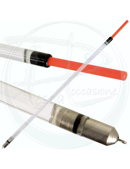 Galleggiante inglese piombato +1 a penna trasparente porta starlite 4.5 mm Galleggianti e bombarde Lineaeffe