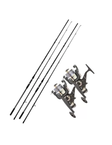 Combo Carpfishing 2 canne 2 mulinelli Carpfishing Kolpo