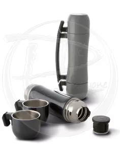 Thermos flask with two cups 