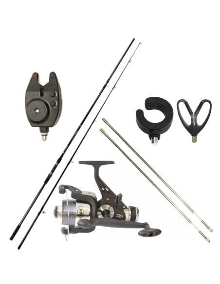 Kit Carpfishing Canna Mulinello Picchetti e Poggiacanne Kit da pesca Kolpo