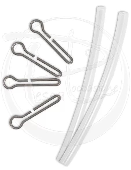 Micro gancio con tubino 10 pz Minuteria Lineaeffe