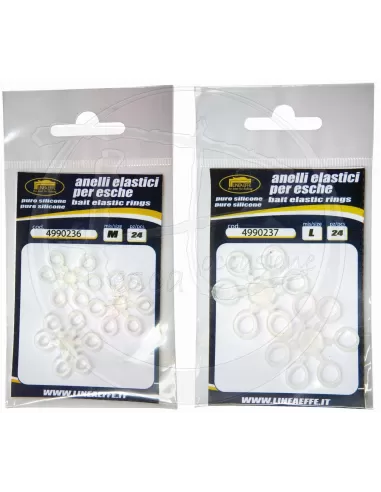 Anellini elastici per esche 24 pz Pasture Lineaeffe